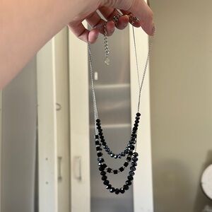 Classic Black Multi-Strand Necklace